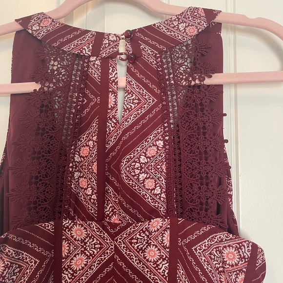 As you Wish Burgandy dress size medium. - Picture 3 of 11